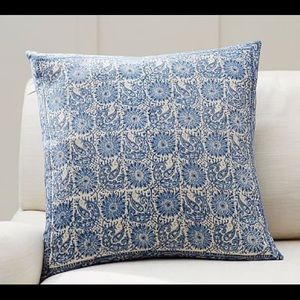 (2) Pottery Barn Block Print Pillows